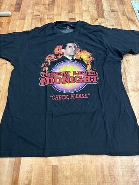 The Office XL Black Threat Level Midnight Graphic T-Shirt